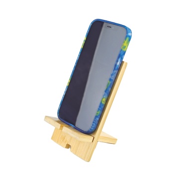 Subbank Bamboo Cell Phone Stand with Charging Hole - Detachable Wood Mobile Phone Holder