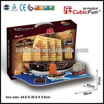 Zhenghe's fleet 2012 new design 3d puzzle ship model