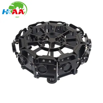 Custom 5-Axis CNC Machining Billet Aluminum Mount Bracket for 10 Cameras