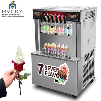 Wholesale Prices: 7 Flavor Soft Ice Cream & Frozen Yogurt Machine for Coffee Shops