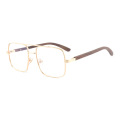 Metal Wooden Sunglasses For Men