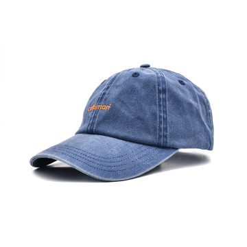 Blue Wash Cotton Tat Cap Jean Dad Hat