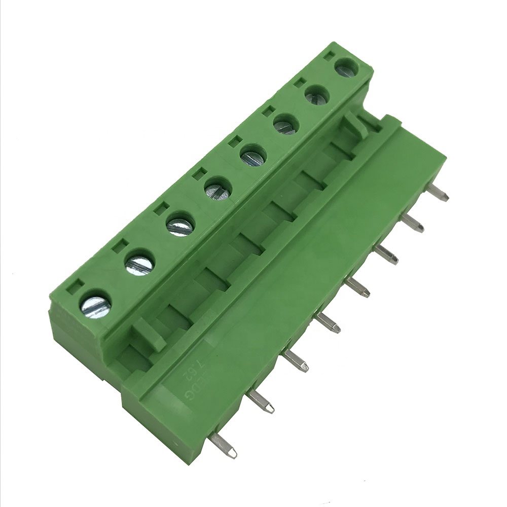 28-12AWG 15A النحاس 8PIN PCB كتلة قابلة للبلع