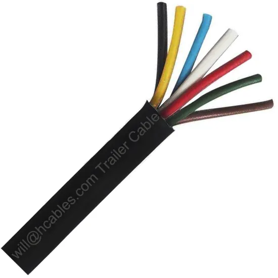 2-7 Core Trailer Cable with PVC and TPU Jacket - Water Resistant
