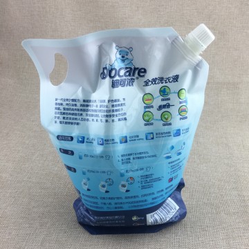 2kg standing liquid laundry bag with nozzle