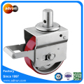 Top Lock Brake Round Stem Swivel Industriële wielen