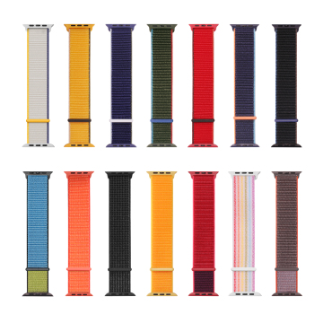 Nylon Solo Loop Strap for Apple Watch 38mm-45mm | Sporty Breathable Waterproof Bands for Series 7/6/5/4/3