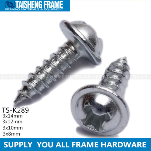 tsk289 screws flange head sliver Philips head 3x14mm 3x12mm 3x10mm 3x8mm