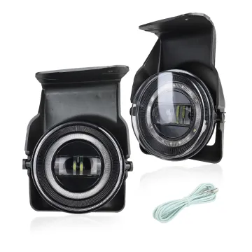 GMC Sierra 1500 2500 3500 2003-2006 LED Fog Lights with White Halo DRL