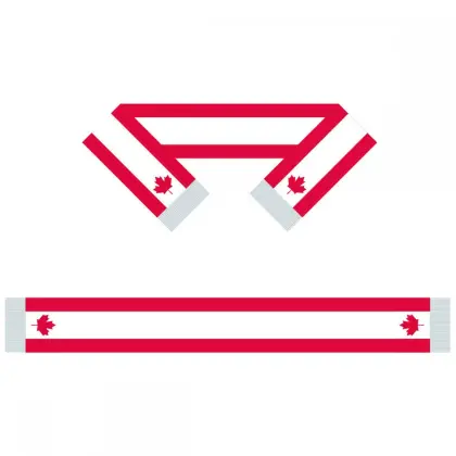 Canada Flag Football Team Scarf Soccer Fans Scarf 15*150cm