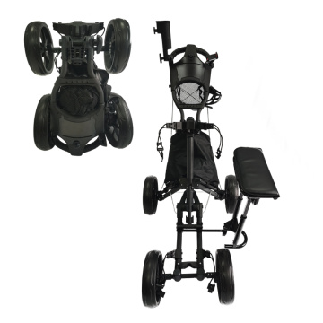 4 Rad Golf Push Cart mit Sitz