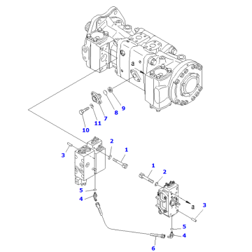 новый насос PC1250-7 № 3, насос 708-2H-00322, гидравлический насос