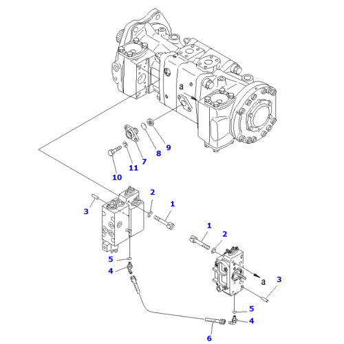 новый насос PC1250-7 № 3, насос 708-2H-00322, гидравлический насос