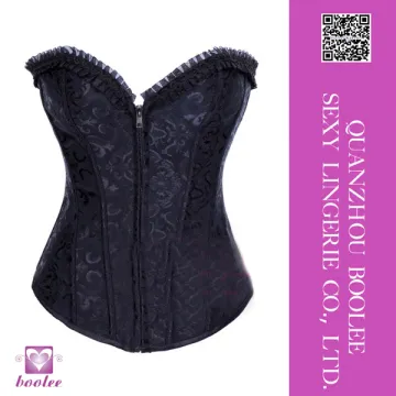 High quality casual wear sexy adult corset sex black corset tops
