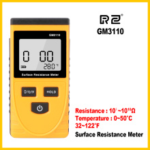 Surface Resistance Tester Handheld LCD Digital Display Anti-static Resistance Meter GM3110