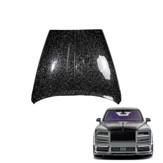 MSY Dry Forged Carbon Fiber Engine Cover Front Bonnet for Rolls Royce Cullinan Upgrade