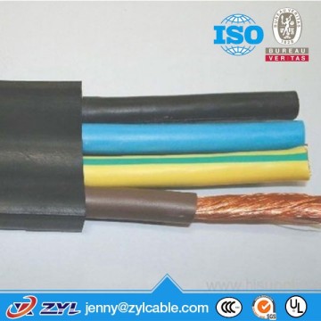 Oil-resistant & Water-proof Rubber Flat or Round Power Cable used for Pump