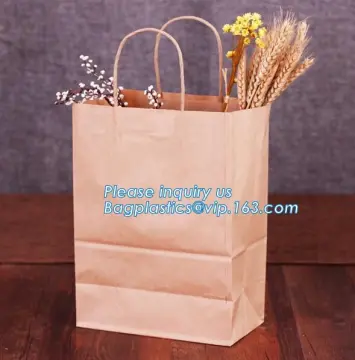 Kraft Paper Bag Fast Food Bag, Kraft Take Away Fast Food Paper Bag, kraft paper fast food packaging bag