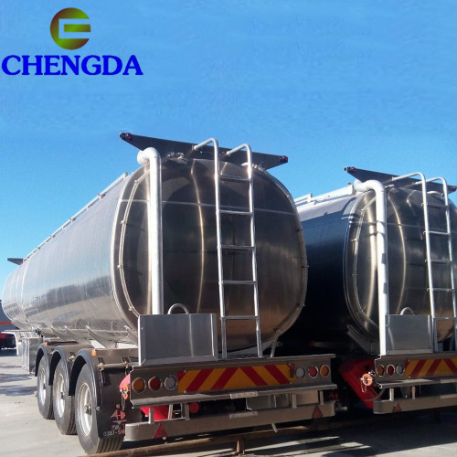 Hot sale Aluminum Alloy Fuel Tanker trailer