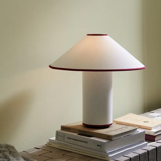 Modern Fabric Shade Table Lamp for Bedroom and Living Room