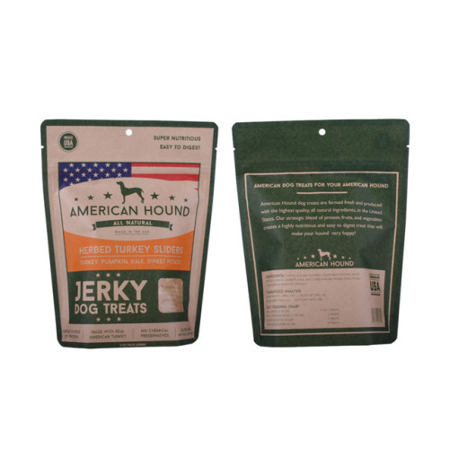 250g kraft paper doypack beef jerky with zipper