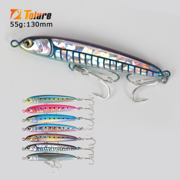 Tolure 55G 130 mm sinkender Bleistift Hartköder Künstlicher Fischereiköder für Thunfisch