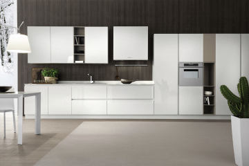 Lacquer Door Chipboard Carcase Kitchen Cabinet