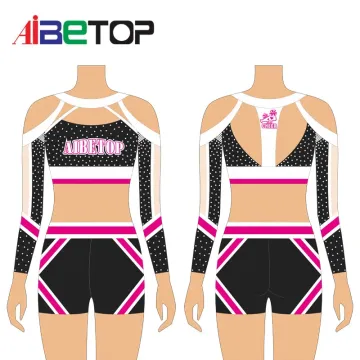 Uniformes de torcida de strass personalizados