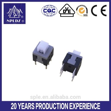 latching or momentary electronic key lock mini push switch 5.8*5.8
