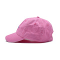 Chapeau de papa coton de lavage rose avec logo de broderie