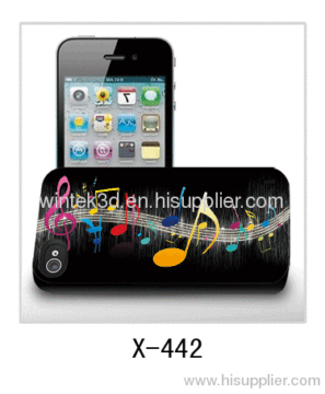 3D Fällen für Iphone4, pc Case Gummi beschichtet, mehrere Farben verfügbar