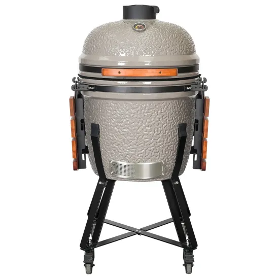 SEB KAMADO Grey Kamado Grill 21 Inch Smoker Bbq Barbecue Grill Outdoor Commercial Bbq Charcoal Grill