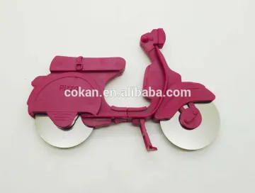 YangJiang factory stainless steel bicycle pizza cutter with plastic handle