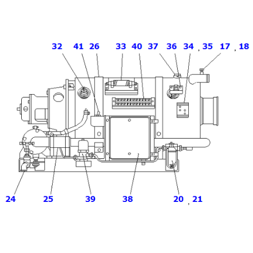 HEATER ASS'Y 205-01-69370 208-977-7130 FOR PC300