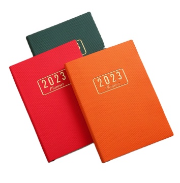 High Quality Saffiano Leather Custom Elastic Notebook Cover A5