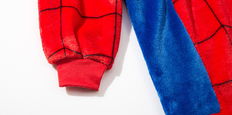 Spiderman Flannel Child Hooded Pajamas