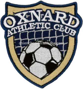 Embroidery Emblems - Iron-on/PVC SOCCER Design for Athletic Club (Patch/Emblem/Badge/Label/Crest/Insignia)