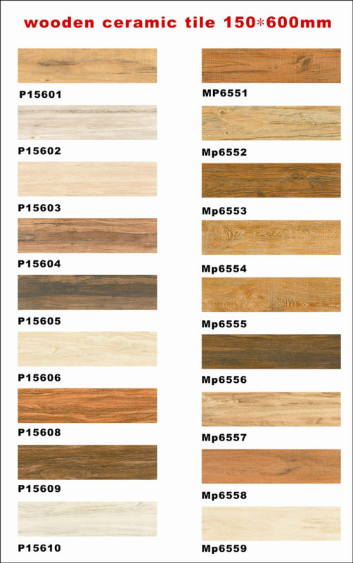 MP6558 Ceramic Floor Tile / Wood Look Tiles 150*600mm