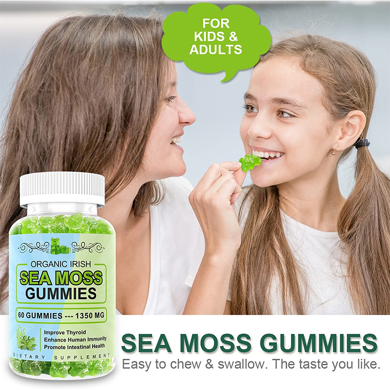 OEM/ODM Immune Support Vegan burdock root Sea moss gummies Mix Berries Flavor Seamoss Gummies