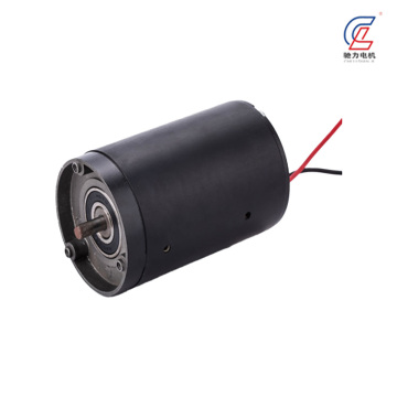 Motor CC compacto de alto par con cables conductores