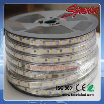 Warm white outdoor led strip lights 220V for building outline