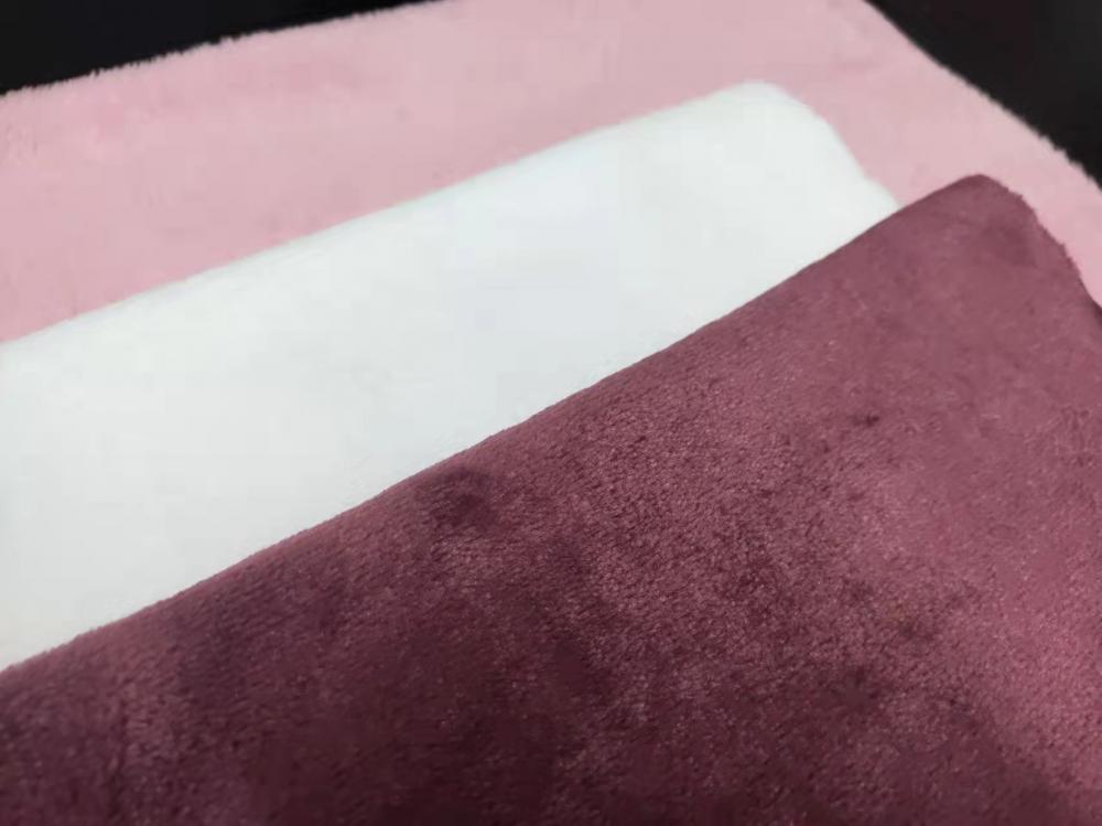100 Polyester Double Side Flannel Knitting Fabric 2 Jpg