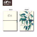 Custom green leaf love style soft-cover notebook