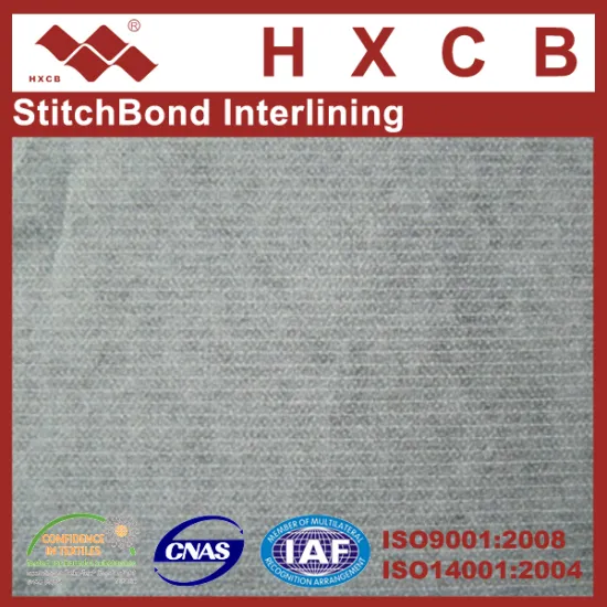 (6049w)Stitch-bond Double Dot Non woven Fusible Interlining