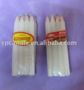 white pillar candle