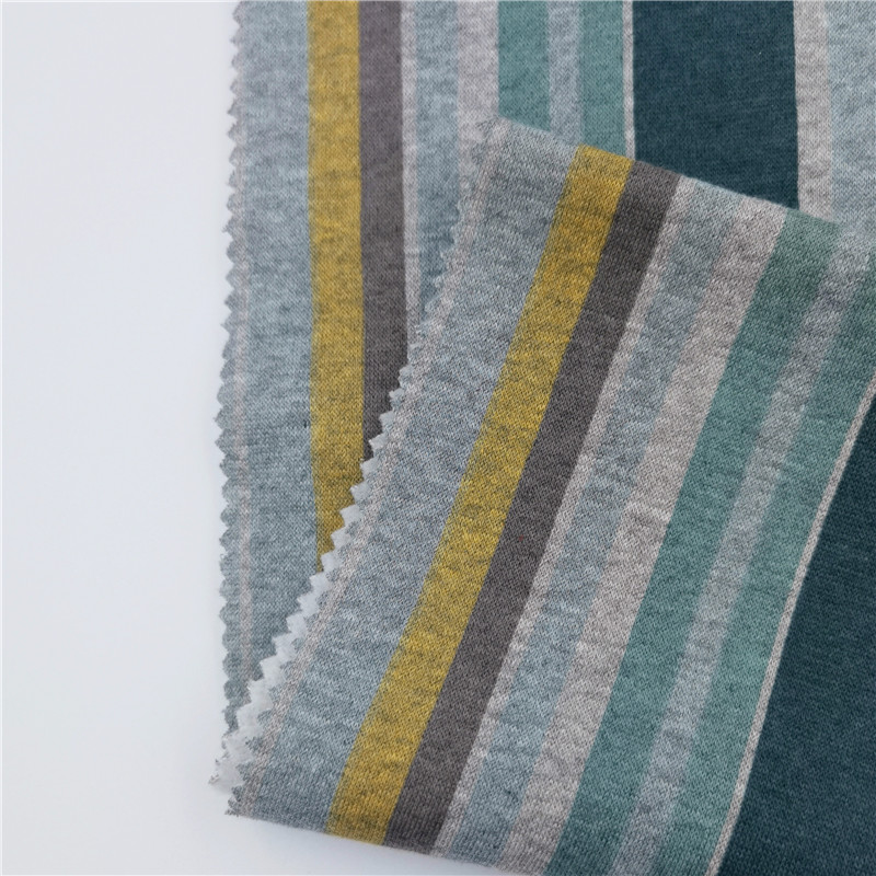 Polyester Cotton Coat Printed Striped Fabrics
