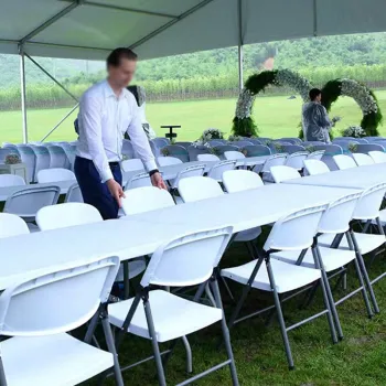 High Quality White HDPE Folding Banquet Tables for Wedding & Events