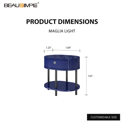 Customizable Bedside Table in Royal Blue