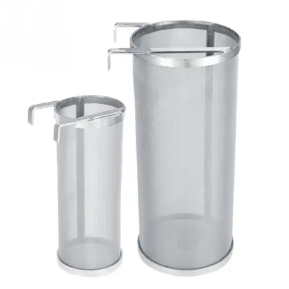 Food Grade 6x14 cm 304 Stainless Steel Beer Filter Basket