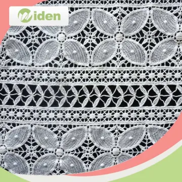 Garment accessories 100% Cottom lace embroidery fabric